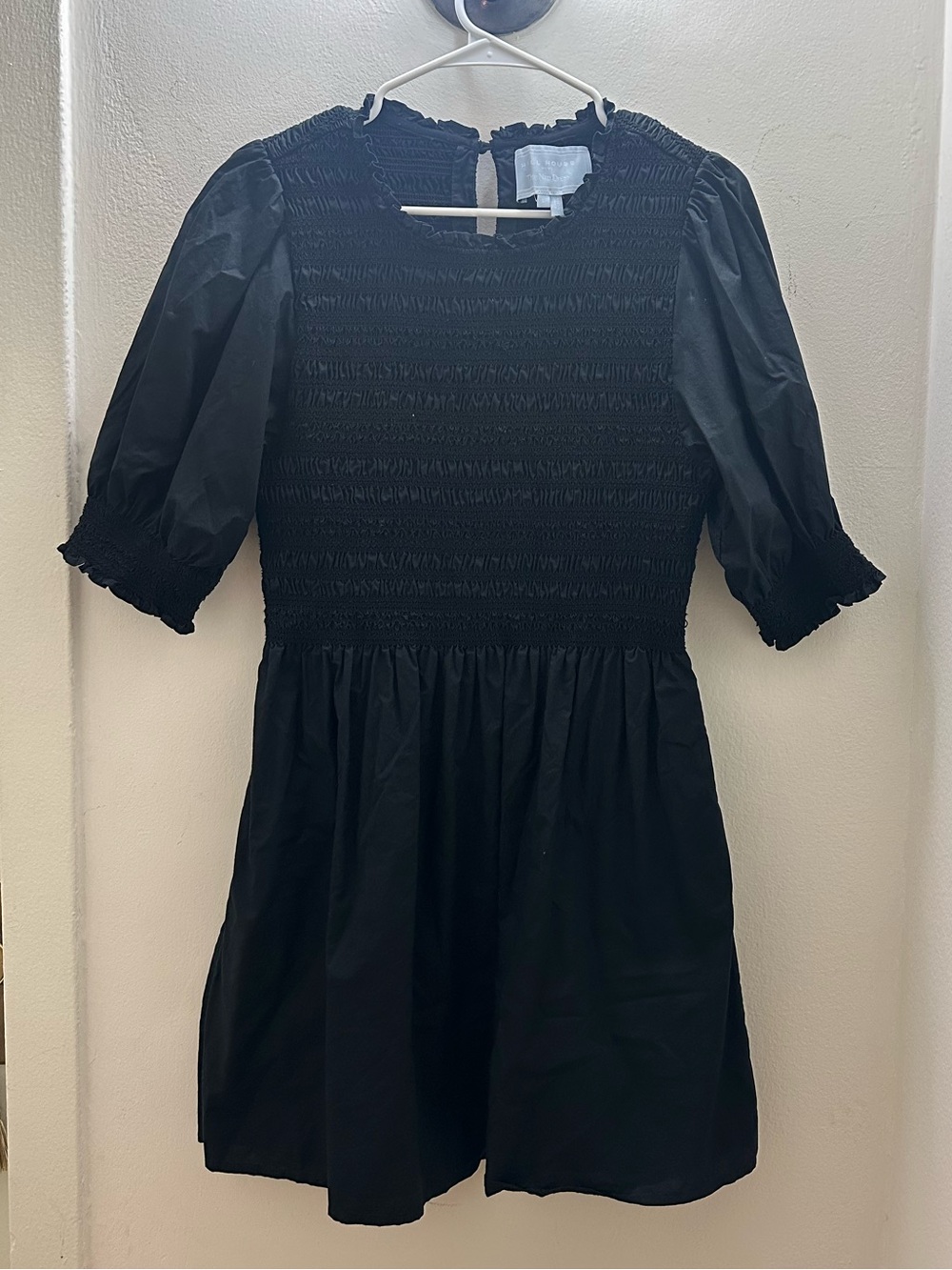 Hill House Home Vivi Nap Dress in Black Cotton L